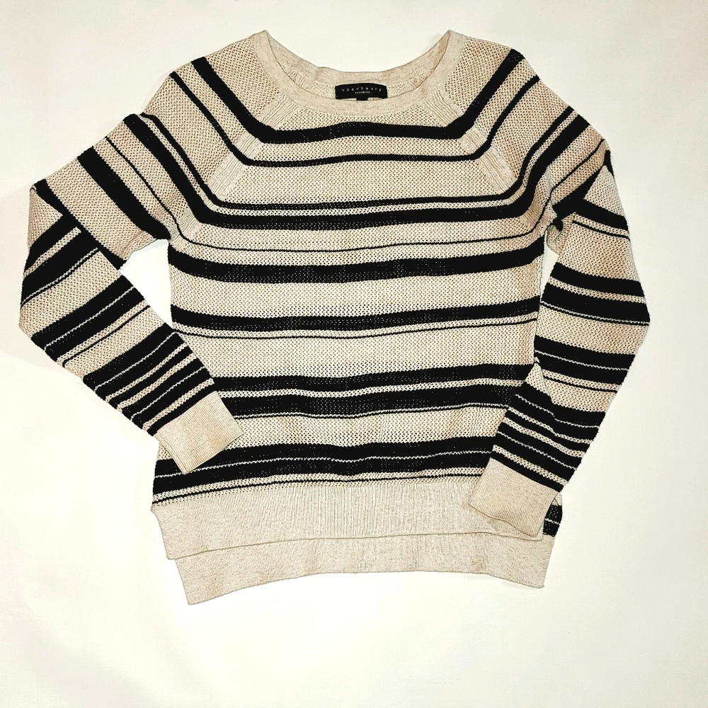 Sanctuary black and cream sweater stripped